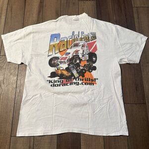 Vintage 2001 sprint car midget car racing‎ t shirt white 3XL